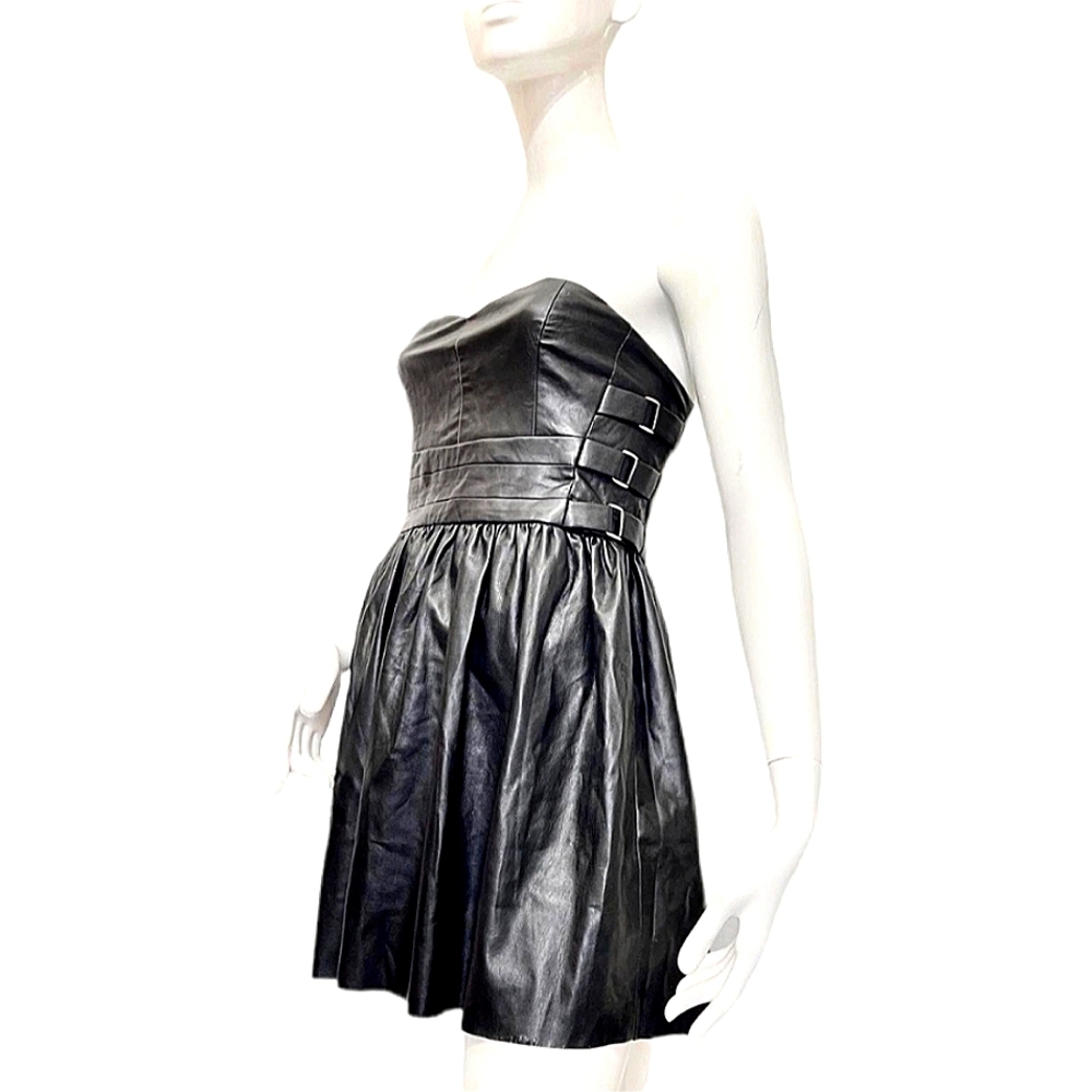 ❤️‍🔥RARE❤️‍🔥 NWT Faux Leather Little Black Dress